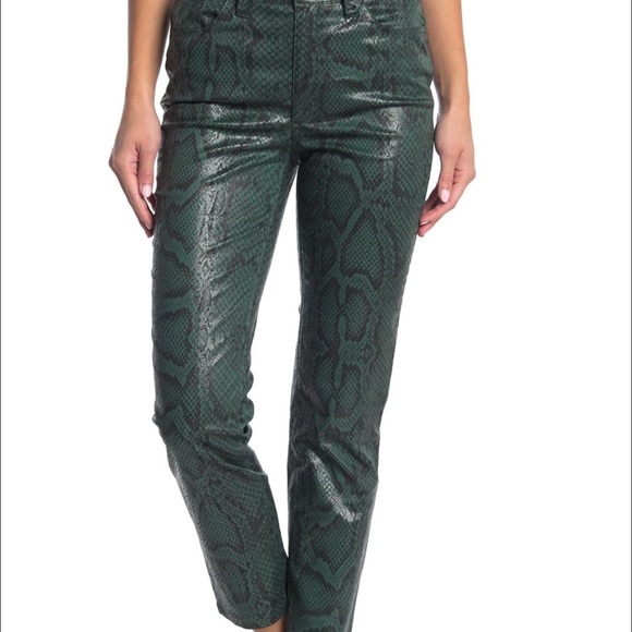 Joes Jeans High-Rise Scaled Bistro Green Jean 28 - Picture 3 of 4